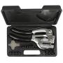 ARES 10005 - Metal Hole Punch Set - 3/32-Inch to 9/32-Inch Punches and Dies Included - For Aluminum, Brass, and Steel Sheet Metal and More ARES 10005 - Metal Hole Punch Set - 3/32-Inch to 9/32-Inch Punches and Dies Included - For Aluminum, Brass, and Steel Sheet Metal and More