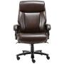 STARSPACE High Back Big & Tall 400lb Bonded Leather Office Chair Large Executive Desk Computer Swivel Chair - Heavy Duty Metal Base, Adjustable Tilt Angle, Ergonomic Design for Lumbar Support, Brown