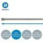 iDesign Astor Metal Tension, Adjustable Customizable Curtain Rod for Bathtub, Shower Stall, Closet, Doorway, 43-75'', Brushed Stainless Steel,78570 iDesign Astor Metal Tension, Adjustable Customizable Curtain Rod for Bathtub, Shower Stall, Closet, Doorway, 43-75'', Brushed Stainless Steel,78570