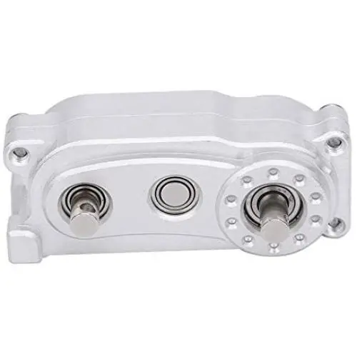 VGEBY RC Transfer Case, 313mm 1/10 Transfer Case Wheelbase Metal Chassis Frame Transfer Case Fit for 1/10 RC Crawler Car (Silver) VGEBY RC Transfer Case, 313mm 1/10 Transfer Case Wheelbase Metal Chassis Frame Transfer Case Fit for 1/10 RC Crawler Car (Silver)