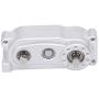 VGEBY RC Transfer Case, 313mm 1/10 Transfer Case Wheelbase Metal Chassis Frame Transfer Case Fit for 1/10 RC Crawler Car (Silver)