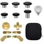 13 in 1 Metal Thumbsticks for Xbox One Elite Series 2, Xbox One Elite 2 Controller Parts, Gaming Accessory Replacement Parts, Metal Mod 6 Swap Joysticks, 4 Paddles, 2 D-Pads, 1 Adjustment Tool(Gold) 13 in 1 Metal Thumbsticks for Xbox One Elite Series 2, Xbox One Elite 2 Controller Parts, Gaming Accessory Replacement Parts, Metal Mod 6 Swap Joysticks, 4 Paddles, 2 D-Pads, 1 Adjustment Tool(Gold)