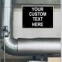 Aluminum Weatherproof Metal Sign Multiple Sizes Custom Personalized Text Here Black White Traffic Regulation Horizontal Street Signs 10x7Inches