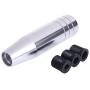 Bashineng Car Gear Shift Lever Knobs Metal Alloy Stick Shifter Knob Head for Most Manual Vehicle (Silver)