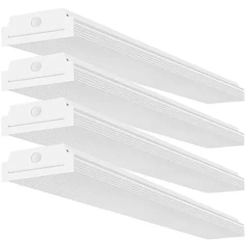 FaithSail 4FT LED Wraparound 40W Wrap Light, 4400lm, 4000K Neutral White, 4 Foot LED Shop Lights for Garage, 48 Inch LED Light Fixtures Ceiling Mount Office Light, Fluorescent Tube Replacement, 4 Pack FaithSail 4FT LED Wraparound 40W Wrap Light, 4400lm, 4000K Neutral White, 4 Foot LED Shop Lights for Garage, 48 Inch LED Light Fixtures Ceiling Mount Office Light, Fluorescent Tube Replacement, 4 Pack