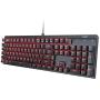 AUKEY Mechanical Keyboard Red Switch Gaming Keyboard with Red Backlit, 104 Keys 100% Anti-ghosting with Metal Top Panel and Water-Resistant Design for PC and Laptop Gamers, Black AUKEY Mechanical Keyboard Red Switch Gaming Keyboard with Red Backlit, 104 Keys 100% Anti-ghosting with Metal Top Panel and Water-Resistant Design for PC and Laptop Gamers, Black