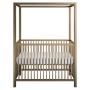 Little Seeds Monarch Hill Haven Metal Canopy Crib, Gold