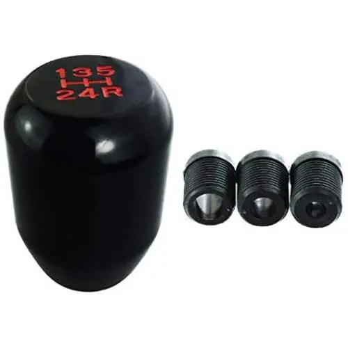 Abfer Black Stick Shift Gear Knob, Car Shifter Head 5 Speed Metal Shifting Knob Aluminum Alloy Shifter Handle Lever for Most Manual Transport Vehicles Abfer Black Stick Shift Gear Knob, Car Shifter Head 5 Speed Metal Shifting Knob Aluminum Alloy Shifter Handle Lever for Most Manual Transport Vehicles
