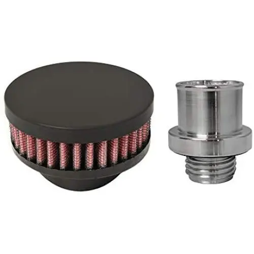 CFM Performance 1-0302-6-FB Baffled Billet Valve Cover Breather compatible with 2008-2015 Challenger HEMI R/T SRT8 SRT-8 5.7 6.1 6.4 (Flat Black) CFM Performance 1-0302-6-FB Baffled Billet Valve Cover Breather compatible with 2008-2015 Challenger HEMI R/T SRT8 SRT-8 5.7 6.1 6.4 (Flat Black)