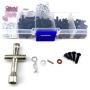 Readytosky RC Car Screws Box Repair Tool Kit 1/10 Scale Bend Body Clips Pins Accessories Set for 1/10 HSP RC Car DIY Kits(270PCS)