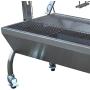 TITAN GREAT OUTDOORS Rotisserie Grill Roaster Stainless Steel 25W 125LBS Capacity BBQ Charcoal Pig