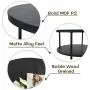NSdirect Round Coffee Table, 36 inch Rustic Wooden Surface Top & Sturdy Metal Legs Industrial Sofa Table for Living Room Modern Design Home Furniture with Storage Open Shelf (Black) NSdirect Round Coffee Table, 36 inch Rustic Wooden Surface Top & Sturdy Metal Legs Industrial Sofa Table for Living Room Modern Design Home Furniture with Storage Open Shelf (Black)