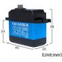 Fan Model FS-25W 25KG/.07S Waterproof High Torque Metal Gear Coreless Digital Servo for RC Car Crawler Truck Robot