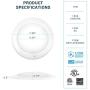PARMIDA (24 Pack) 5/6” Dimmable LED Disk Light Flush Mount Recessed Retrofit Ceiling Lights, 15W (120W Replacement), 5000K, Energy Star & UL-Listed, Installs into Junction Box Or Recessed Can, 1050lm