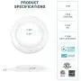 PARMIDA (24 Pack) 5/6” Dimmable LED Disk Light Flush Mount Recessed Retrofit Ceiling Lights, 15W (120W Replacement), 5000K, Energy Star & UL-Listed, Installs into Junction Box Or Recessed Can, 1050lm
