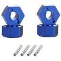Upgrade Aluminum Hex Wheel Hubs 12mm w/Axle Pins Nuts Washers Set for 1/10 Traxxas 2WD Slash Stampede Rustler Replace 3654 1654 Blue-Anodized Upgrade Aluminum Hex Wheel Hubs 12mm w/Axle Pins Nuts Washers Set for 1/10 Traxxas 2WD Slash Stampede Rustler Replace 3654 1654 Blue-Anodized