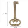 Skeleton Key, Antique Finish Classic Brass Metal, Mortise Locks Rim Architectural Barrel Lock Key, Vintage Cabinet Dresser Draw Grandfather Clock (Shank Length 1 3/4 Inch, Bit 1/4 X 1/4 Inch) S5591