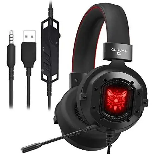 Gaming Headset, GAKOV Gak3 Cool RGB Light, Metal Iron Mesh, HD Clear Hose Microphone Gaming Headphones, 40mm Super Bass Speakers, Soft Memory Earmuffs for Laptop/Mac/Computer/PS4 Gaming Headset, GAKOV Gak3 Cool RGB Light, Metal Iron Mesh, HD Clear Hose Microphone Gaming Headphones, 40mm Super Bass Speakers, Soft Memory Earmuffs for Laptop/Mac/Computer/PS4