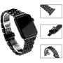 ARTCHE Smartwatch Band Compatible with Apple Watch 42mm 44mm, Premium Stainless Steel Replacement Strap Metal Sports Wristband Link Belt for iWatch Series 5/4/3/2/1, Black