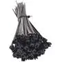 Cable Ties with Metal Tooth Stainless Steel Locking Device, 8” X 0.14”, Black, 100 Pieces