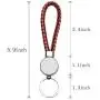 AQWJ 4PCS Sublimation Blanks PU Braided Rope Keychains,Metal Round Shape Rotary Blank Key Rings for Heat Press Sublimation Custom Personalised Sublimation Photo with Double Sides,Reddish Black AQWJ 4PCS Sublimation Blanks PU Braided Rope Keychains,Metal Round Shape Rotary Blank Key Rings for Heat Press Sublimation Custom Personalised Sublimation Photo with Double Sides,Reddish Black