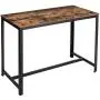 YMYNY Industrial Bar Table, Kitchen Dining Table, Homeoffice Desk with Metal Frame, 47.2 x 23.6 x 35.6 Inches for Living Room, Dining Room, Rustic Brown UTMJ013H YMYNY Industrial Bar Table, Kitchen Dining Table, Homeoffice Desk with Metal Frame, 47.2 x 23.6 x 35.6 Inches for Living Room, Dining Room, Rustic Brown UTMJ013H