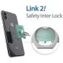 iRing Link-Detachable Plate for Wireless Charging, Include Hook Mount for Wall or Car Cradle. Cell Phone Ring Grip Finger Holder Mobile Stand for iPhone, Samsung, Android Smartphone(Green)