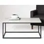 Walker Edison Modern Marble and Metal Frame Open Rectangle Coffee Accent Living Room Ottoman End Table, 42 Inch Walker Edison Modern Marble and Metal Frame Open Rectangle Coffee Accent Living Room Ottoman End Table, 42 Inch