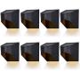 Maggift 8 Pack Outdoor Metal Solar Deck Lights, LED Solar Fence Lights Decor for Steps Stairs Wall Walkway Garden Fences Pathway