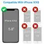 Mitywah Waterproof Case Compatible with iPhone X/XS, [Full Body Protective] Cover Built-in [Shield Screen Protection] [Shockproof] [Military Grade Defender] [Metal] [Heavy Duty ] Shell Outdoor,Red