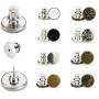 Jean Button Pins┃8 PCS Button Pins for Jeans Pants Button Pins Instant Buttons Jean Button for Pants Fashion Jeans Swing Crafts DIY, Easy to Use and No Tools Require.