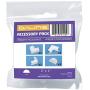 D-Line Cable Raceway Accessories | Join Multiple Channels of D-Line Cord Covers | Connector Multipack (Maxi (Large), White)