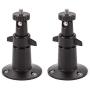 Wasserstein Adjustable Metal Mount with Universal Screw Compatible with Ring Stick Up Cam Battery and Ring Stick Up Cam Wired - Extra Flexibility for Your Ring Camera (2 Pack, Black)