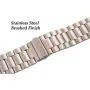 PUGO TOP Compatible with Apple Watch Band 42mm 44mm Series 6/5/4/3/2/1/SE for Men Women Stainless Steel Iwatch Strap Replacement Band with Modern Butterfly Buckle. (42mm/44mm, Champagne Gold)