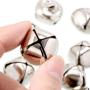 Tatuo Jingle Bells Bulk 60 Pieces 1 Inch Metal Craft Bells for Christmas Decoration DIY Ornament (Silvery)