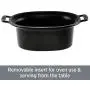 All-Clad SD700450 Programmable Oval-Shaped Slow Cooker with Black Ceramic Insert and Glass Lid, 6.5-Quart, Silver All-Clad SD700450 Programmable Oval-Shaped Slow Cooker with Black Ceramic Insert and Glass Lid, 6.5-Quart, Silver