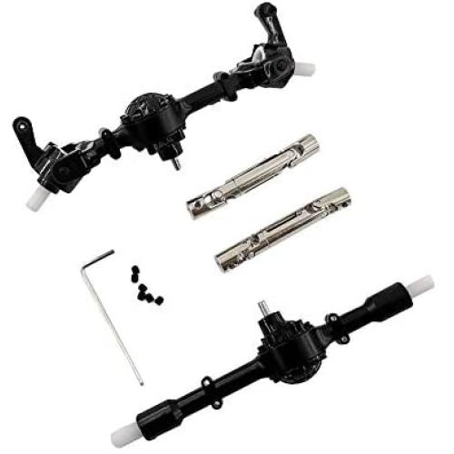 BeesClover W-PL Upgrade Parts Die Casting Gear Front Rear Middle Bridge Axle+Metal Drive Shaft for W-PL B14 B16 B24 B36 C14 C24 C34 1/16 2.4G 4WD 6WD Rc Car 4WD Creative Gift