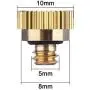 20 Pack Brass Misting Nozzles Tees, Brass Spray Nozzles for Greenhouse Landscaping, Dust Control Mist Nozzle Sprinkler for Outdoor Cooling System 0.012 Orifice (0.3 mm) 10/24 UNC Garden 20 Pack Brass Misting Nozzles Tees, Brass Spray Nozzles for Greenhouse Landscaping, Dust Control Mist Nozzle Sprinkler for Outdoor Cooling System 0.012 Orifice (0.3 mm) 10/24 UNC Garden