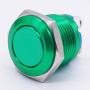 Twidec / 16mm Waterproof Green Metal Shell Momentary Flat Push Button Switch 3A/12~250V SPST 1NO Start Button for car Modification Switch（Quality Assurance for 1 Years） M-16-G-P