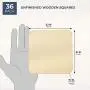 Wood Rounded Squares for Crafts, Unfinished Wooden Cutout (5.1 in, 36 Pieces) Wood Rounded Squares for Crafts, Unfinished Wooden Cutout (5.1 in, 36 Pieces)