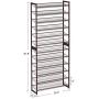 SONGMICS 12-Tier Shoe Rack, Set of 2 Stackable 6-Tier Shoe Organizers, 48-60 Pairs of Shoes, Large Capacity, Metal Mesh Shoe Shelf Storage, Adjustable Flat or Angled Shelves, Bronze ULMR12A SONGMICS 12-Tier Shoe Rack, Set of 2 Stackable 6-Tier Shoe Organizers, 48-60 Pairs of Shoes, Large Capacity, Metal Mesh Shoe Shelf Storage, Adjustable Flat or Angled Shelves, Bronze ULMR12A