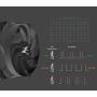 Zalman CNPS 10X Performa Blackout, Extreme Performance CPU Cooler, Powerful 135mm Annular Fan, Asymmetric Heatpipes - Black