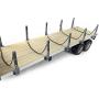 Hercul 1/14 2Axle RC Tractor Flatbed Semi Trailer Truck for DIY TMY Model