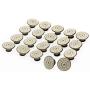 20 Sets 17mm Replacement Jeans Buttons Pants Metal Button Snap Denim Buttons Replacement Kit Suspender No Sew Buttons with Rivets