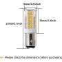 for Kenmore, Singer 15-66, 99, 201, 221, 222, 401 Sewing Machine Double Contact Bayonet 15T7DC Base BA15D Light AC110-130Volt 35W Halogen Equivalent 1076 1142 1176 Pack of 2 (Warm White 3000K)