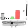 Keenso RC Car Exhaust Pipe, 18001P Upgrade Aluminum Alloy Dual Exhaust Joint Tubing Engine Parts for HPI Savage 4.6/5.9 1/8 Nitro Car Keenso RC Car Exhaust Pipe, 18001P Upgrade Aluminum Alloy Dual Exhaust Joint Tubing Engine Parts for HPI Savage 4.6/5.9 1/8 Nitro Car