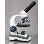 AmScope 40X-1000X Cordless Student Microscope with Slide Preparation Kit and World of The Microscope Book M150C-SP14-CLS-50P100S-WM