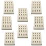 bbq777 8-Pack Ceramic Brick Flame Tamer, Grill Ceramic Briquettes Replacement Parts for Barbeques Galore Grand Turbo, Members Mark, Grand Turbo Grand Hall, Ceramic Radiant Heat Plate