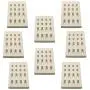 bbq777 8-Pack Ceramic Brick Flame Tamer, Grill Ceramic Briquettes Replacement Parts for Barbeques Galore Grand Turbo, Members Mark, Grand Turbo Grand Hall, Ceramic Radiant Heat Plate