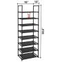 fiducial home 8 Tiers Shoe Rack 16-20 Pairs Sturdy Shoe Shelf